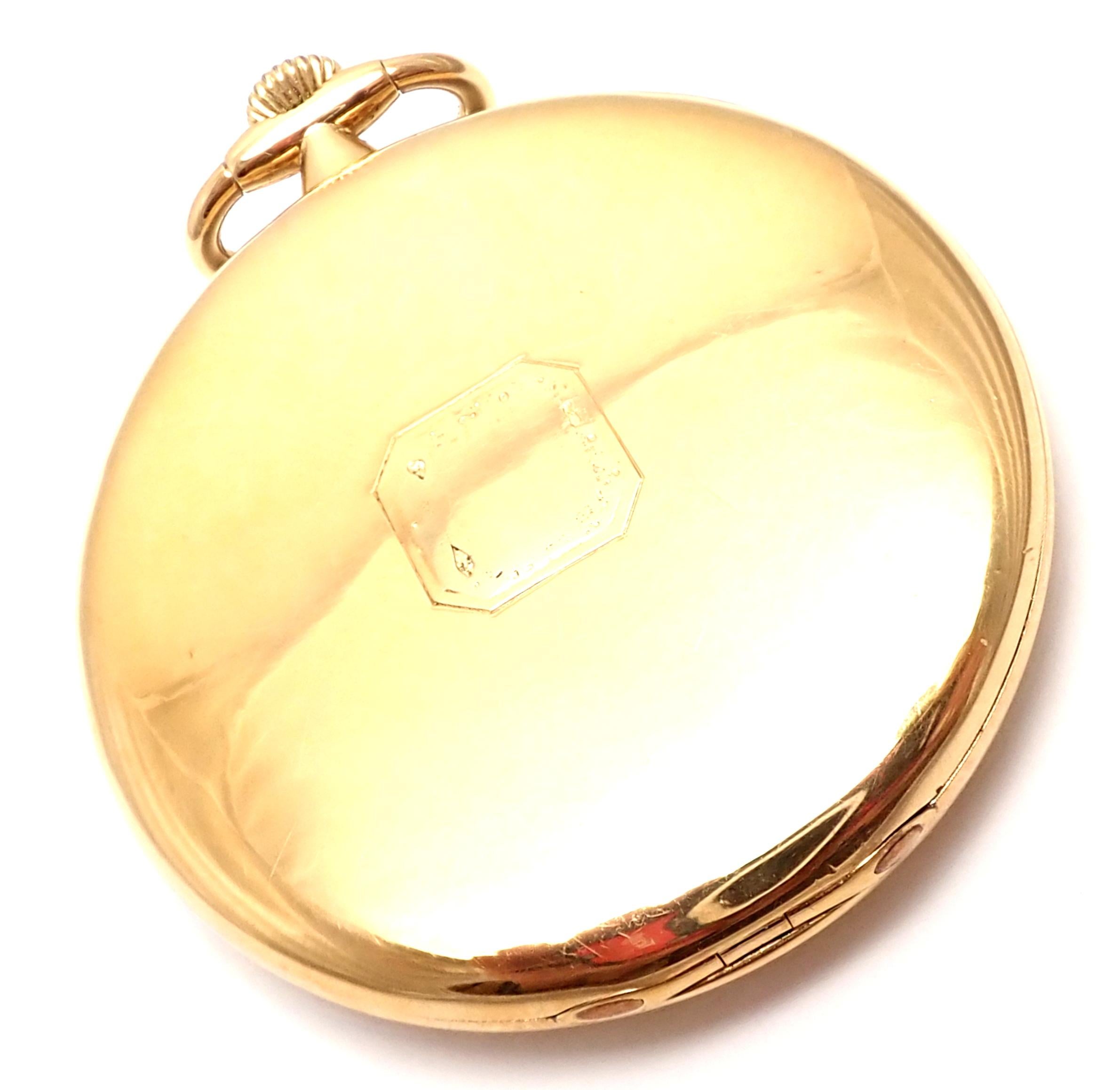 Vintage Agassiz W & Co Made for Tiffany & Co Yellow Gold Pocket Watch 1