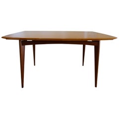 Vintage Agba Wood "Nilva" Dining Table by José Espinho for Móveis Olaio, 1960s