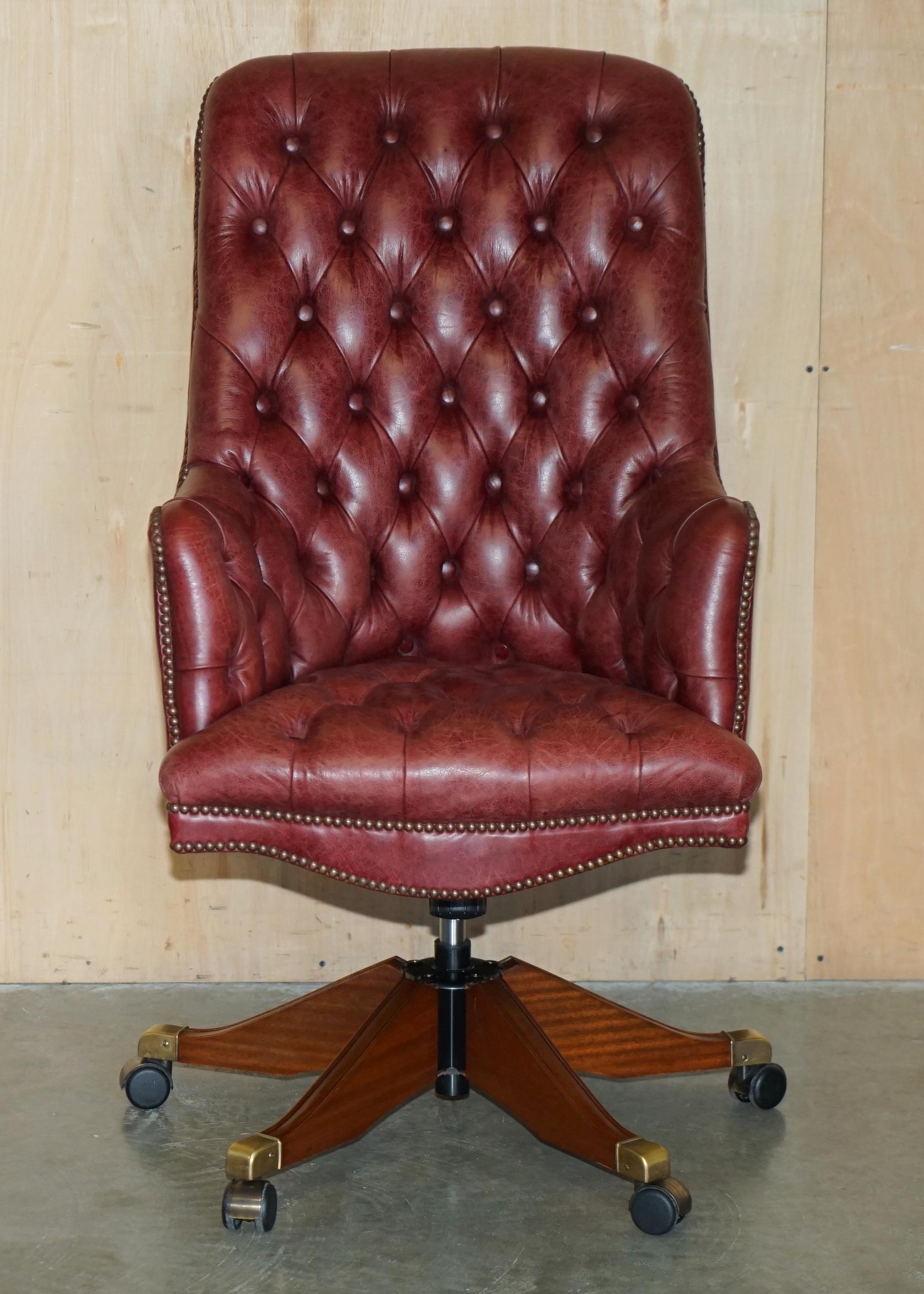 Royal House Antiques

Royal House Antiques is delighted to offer for sale this stunning hand made in England vintage Chesterfield Directors  captains armchair with heritage Oxblood leather

Please note the delivery fee listed is just a guide, it
