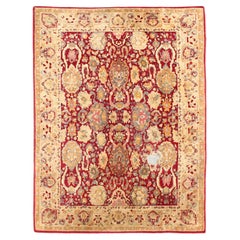 Tapis Bauhaus inspiré de la tradition du 18e siècle à Agra    6'7 x 9'5