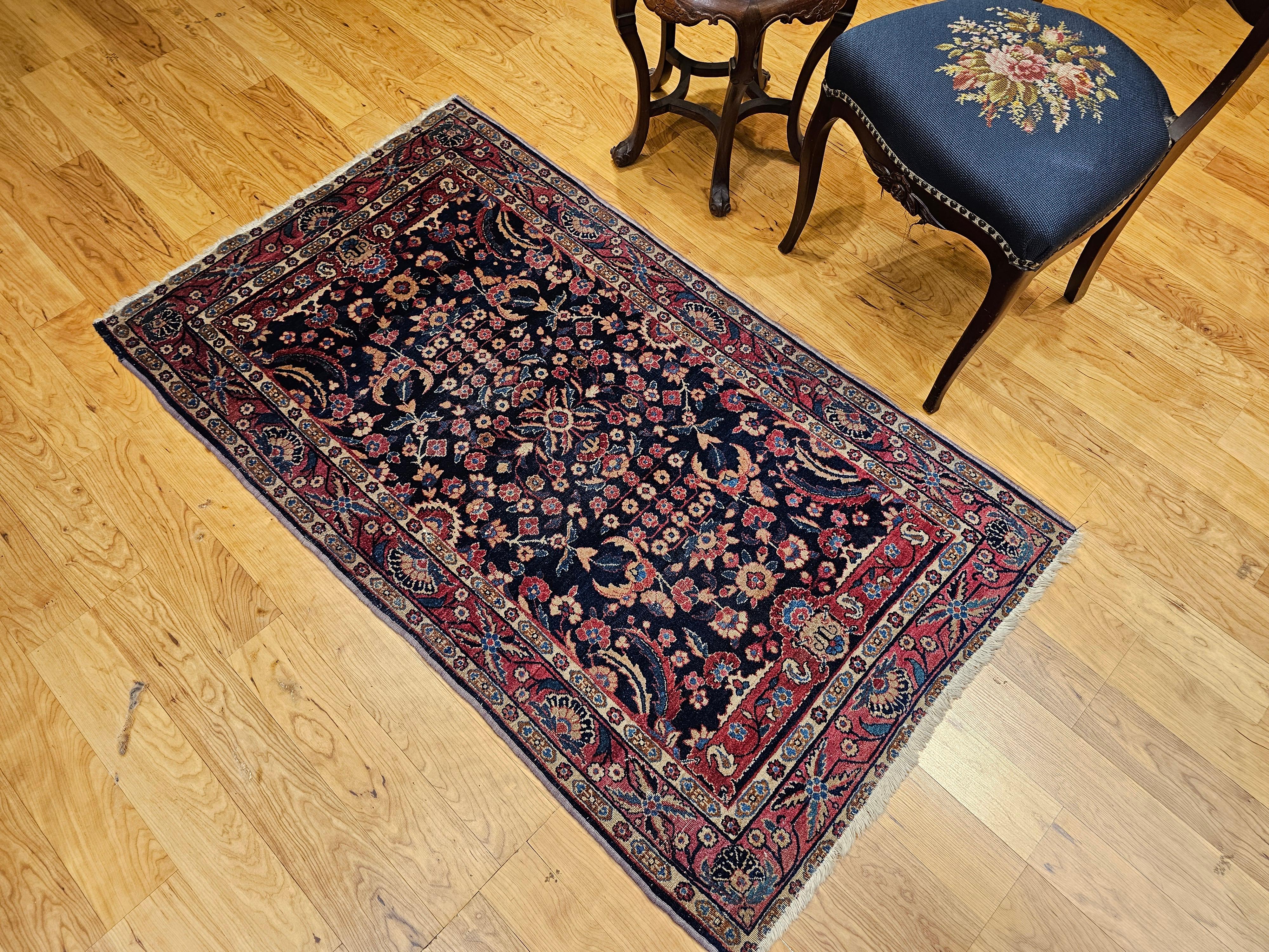 Tappeto Vintage Agra con motivo floreale alllover in vendita 3