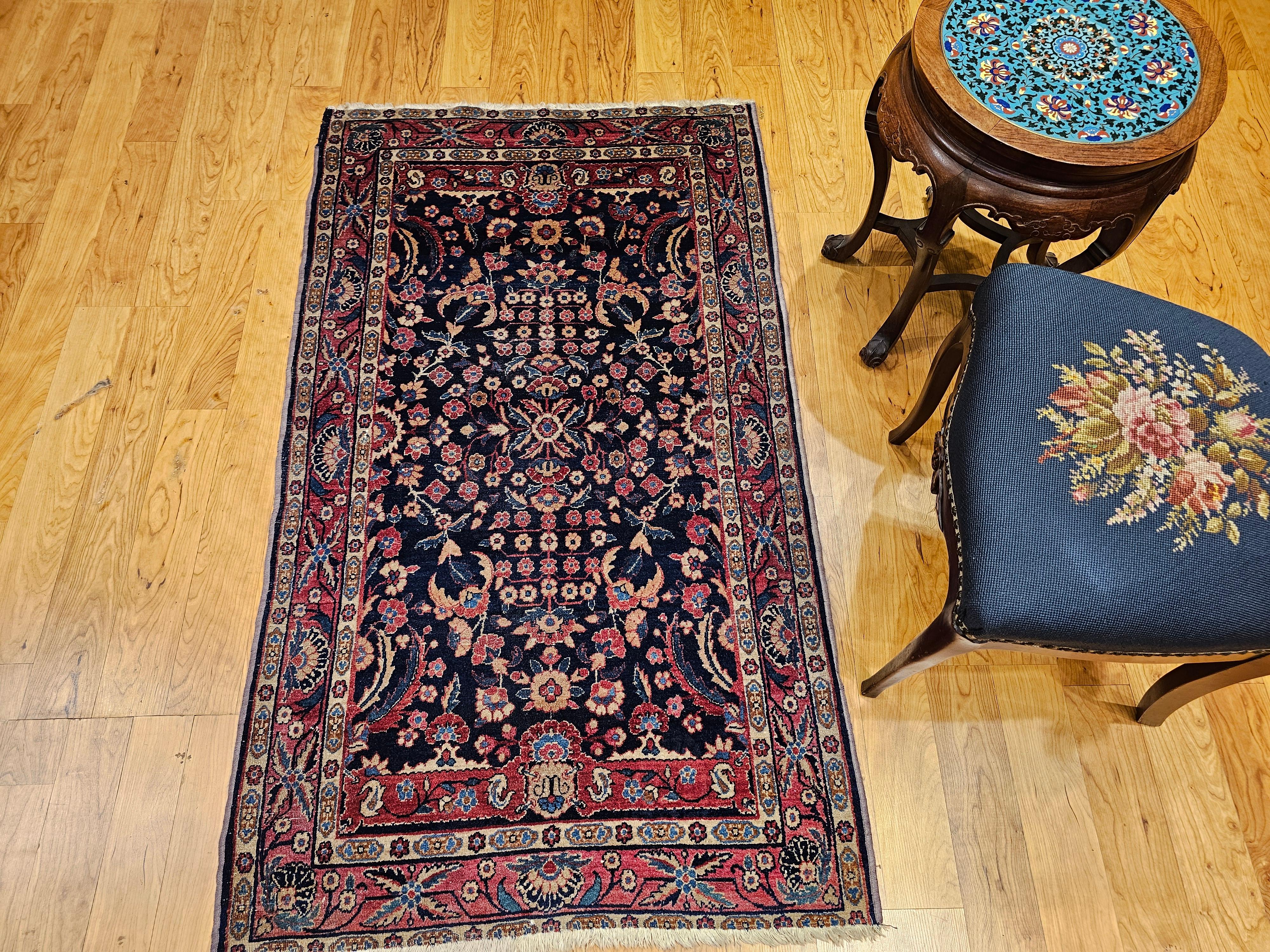 Tappeto Vintage Agra con motivo floreale alllover in vendita 4