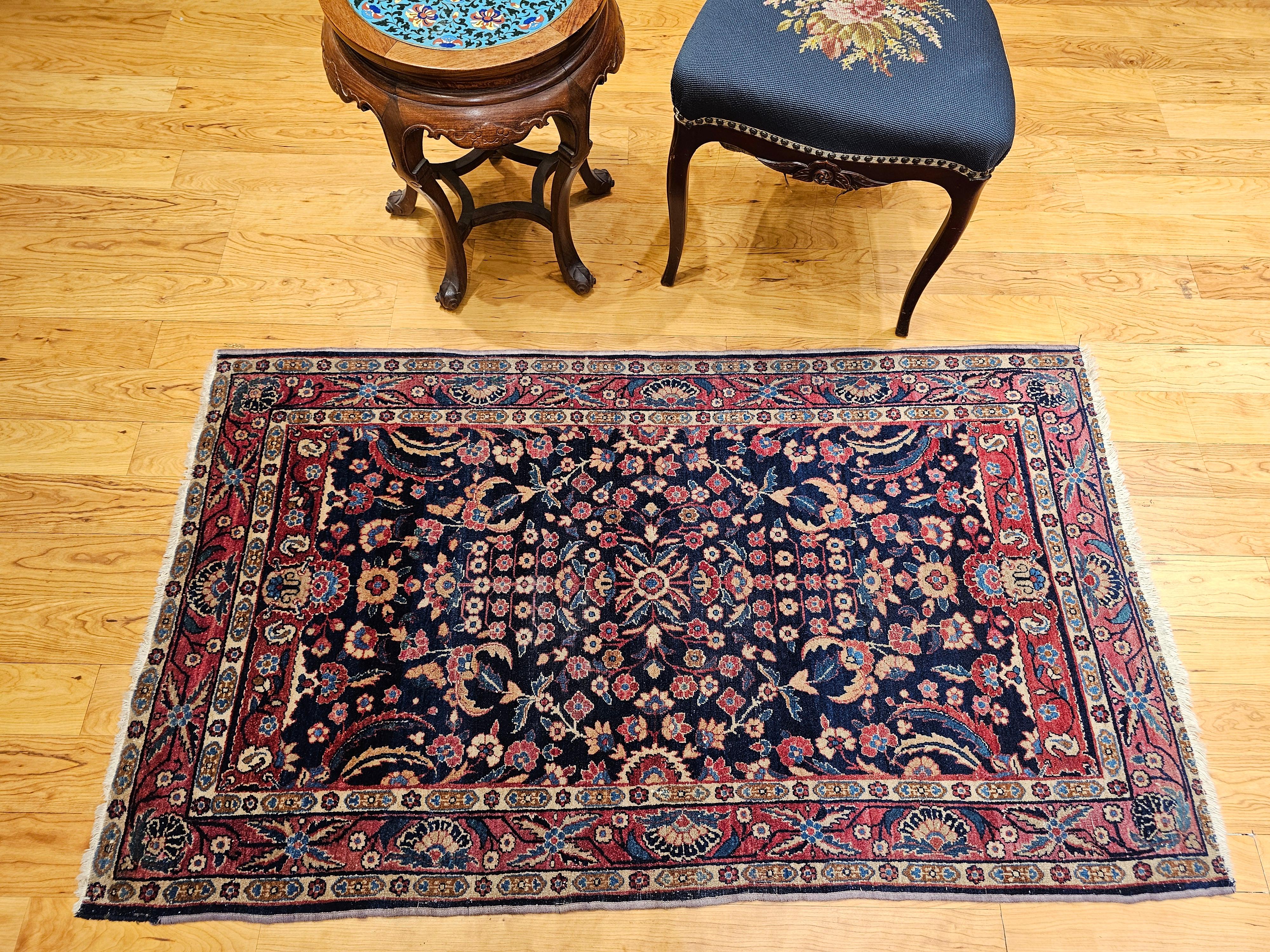 Tappeto Vintage Agra con motivo floreale alllover in vendita 6
