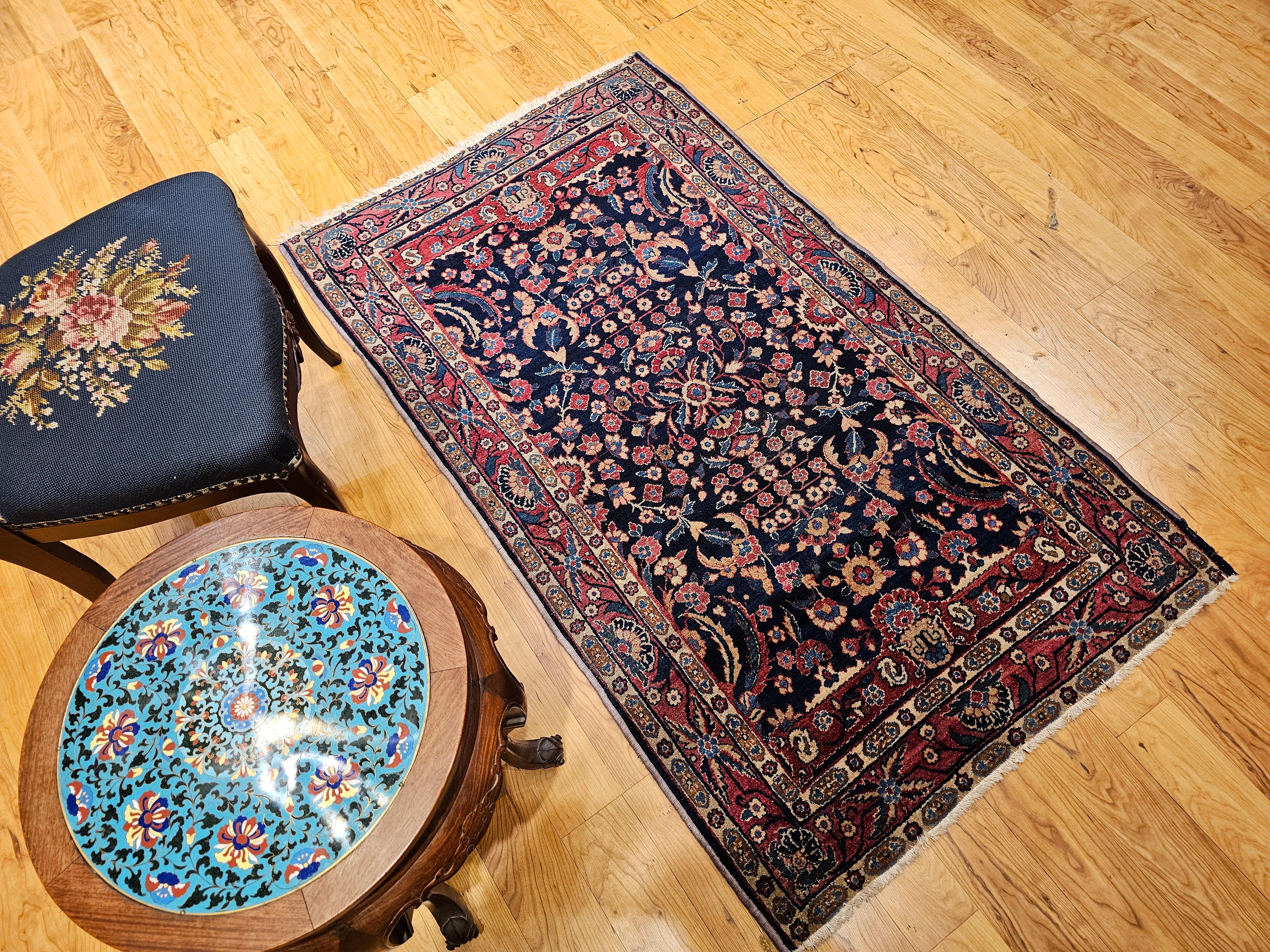 Tappeto Vintage Agra con motivo floreale alllover in vendita 7