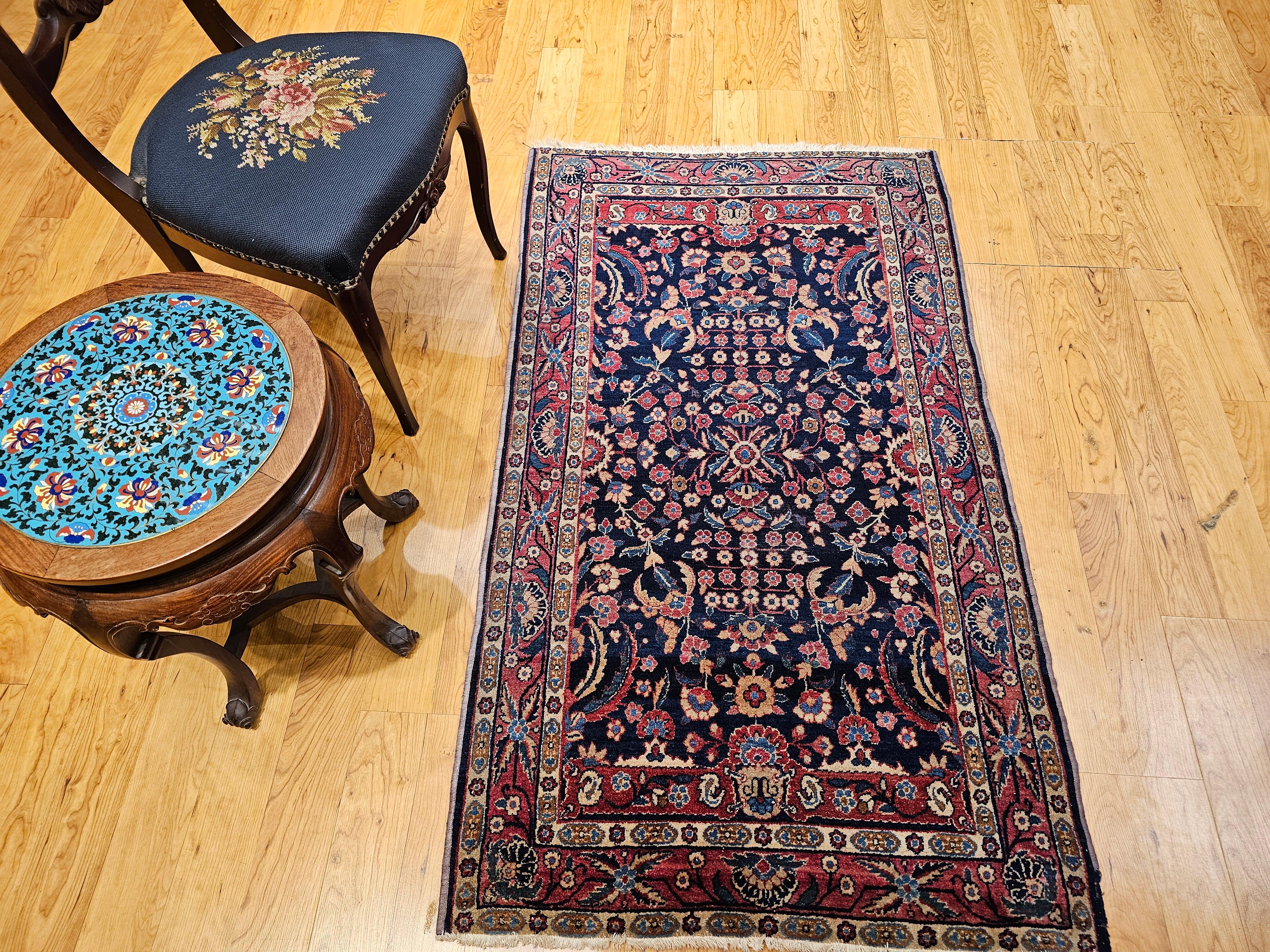 Tappeto Vintage Agra con motivo floreale alllover in vendita 8