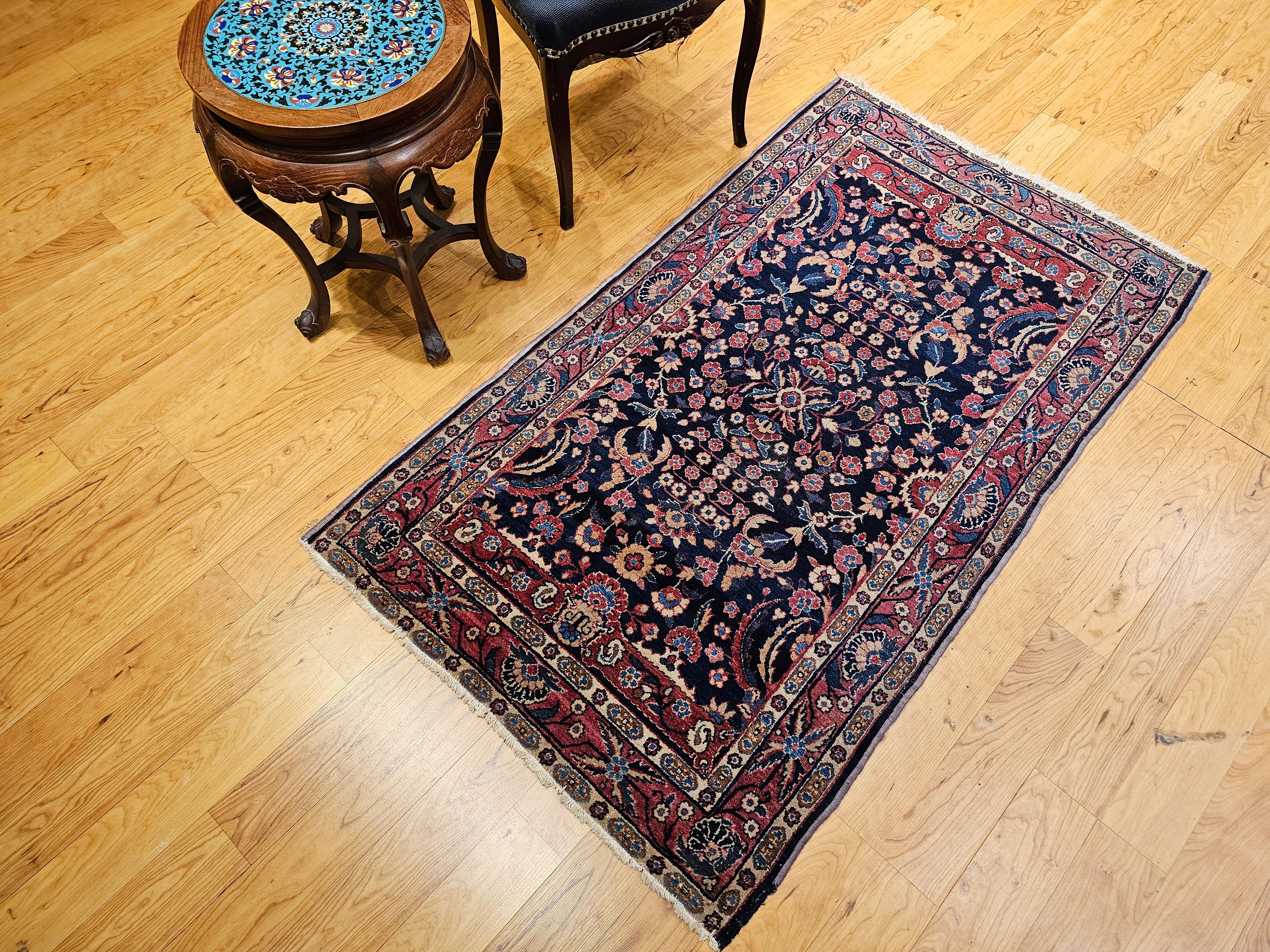 Tappeto Vintage Agra con motivo floreale alllover in vendita 9