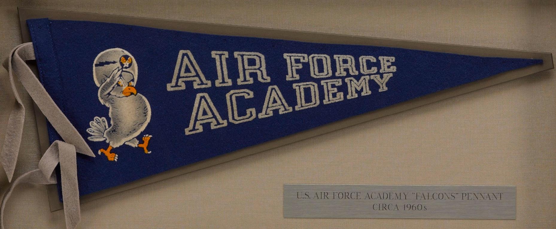 Air Force Academy Colorado Felt Vintage Pennant, circa 1960s In Good Condition In Colorado Springs, CO