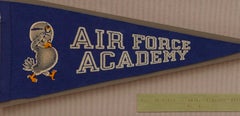 Vintage Air Force Academy Falcons Felt Pennant, circa 1950s