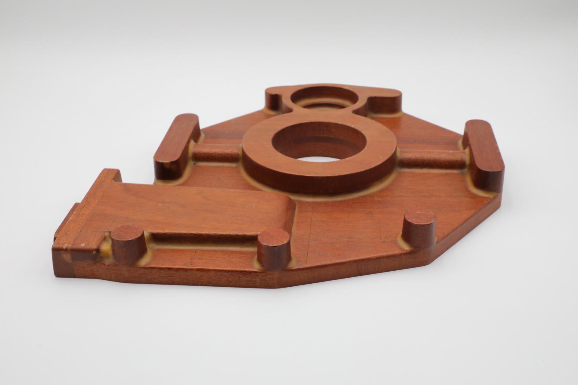 Stampo per parti di aeroplano vintage / Scultura astratta in Wood in vendita 6