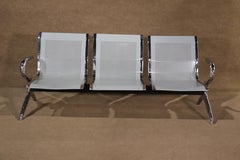 Vintage Airport Metal Bench