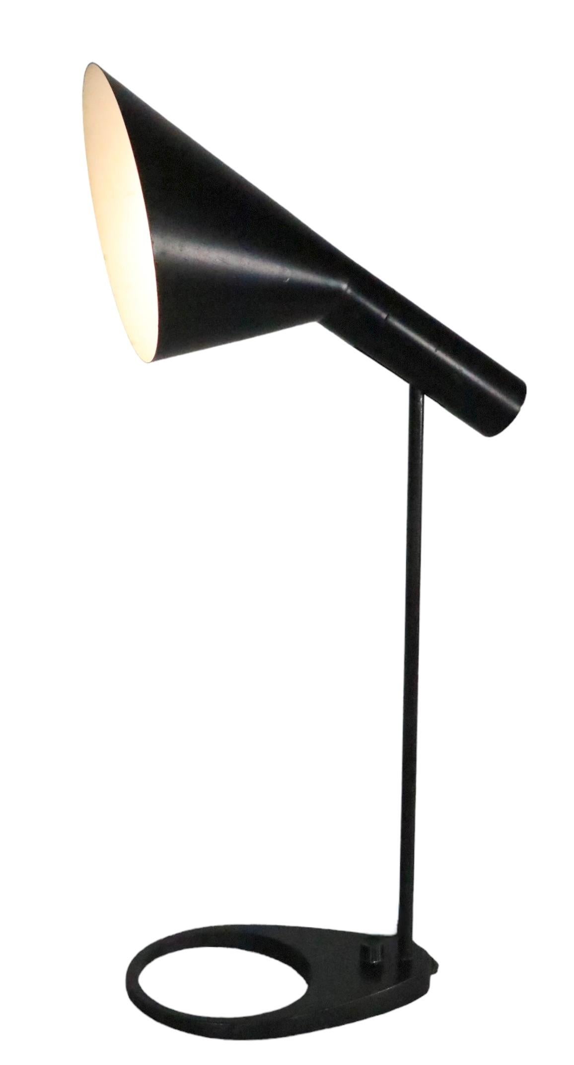 Vintage AJ  Lampe de bureau de Jacobsen pour Poulsen des années 1960/1970 en vente 7
