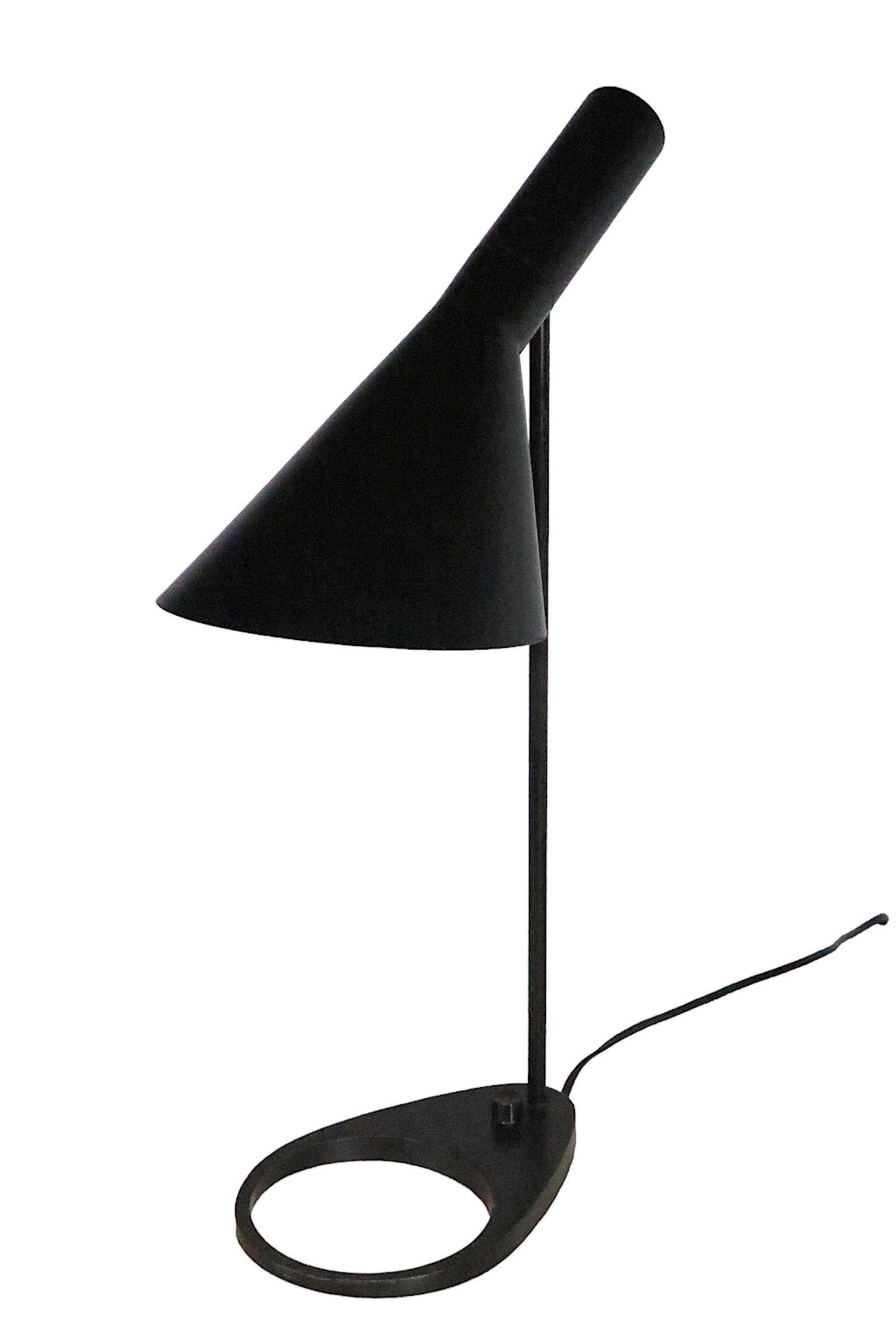 Vintage AJ  Lampe de bureau de Jacobsen pour Poulsen des années 1960/1970 en vente 10