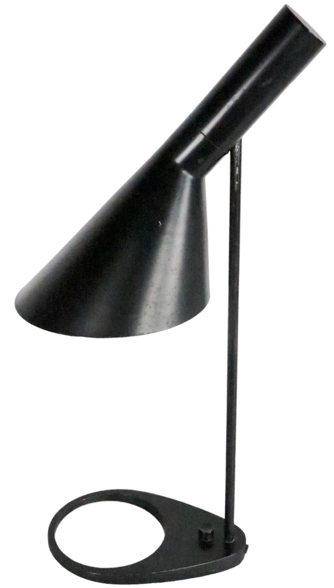Métal Vintage AJ  Lampe de bureau de Jacobsen pour Poulsen des années 1960/1970 en vente
