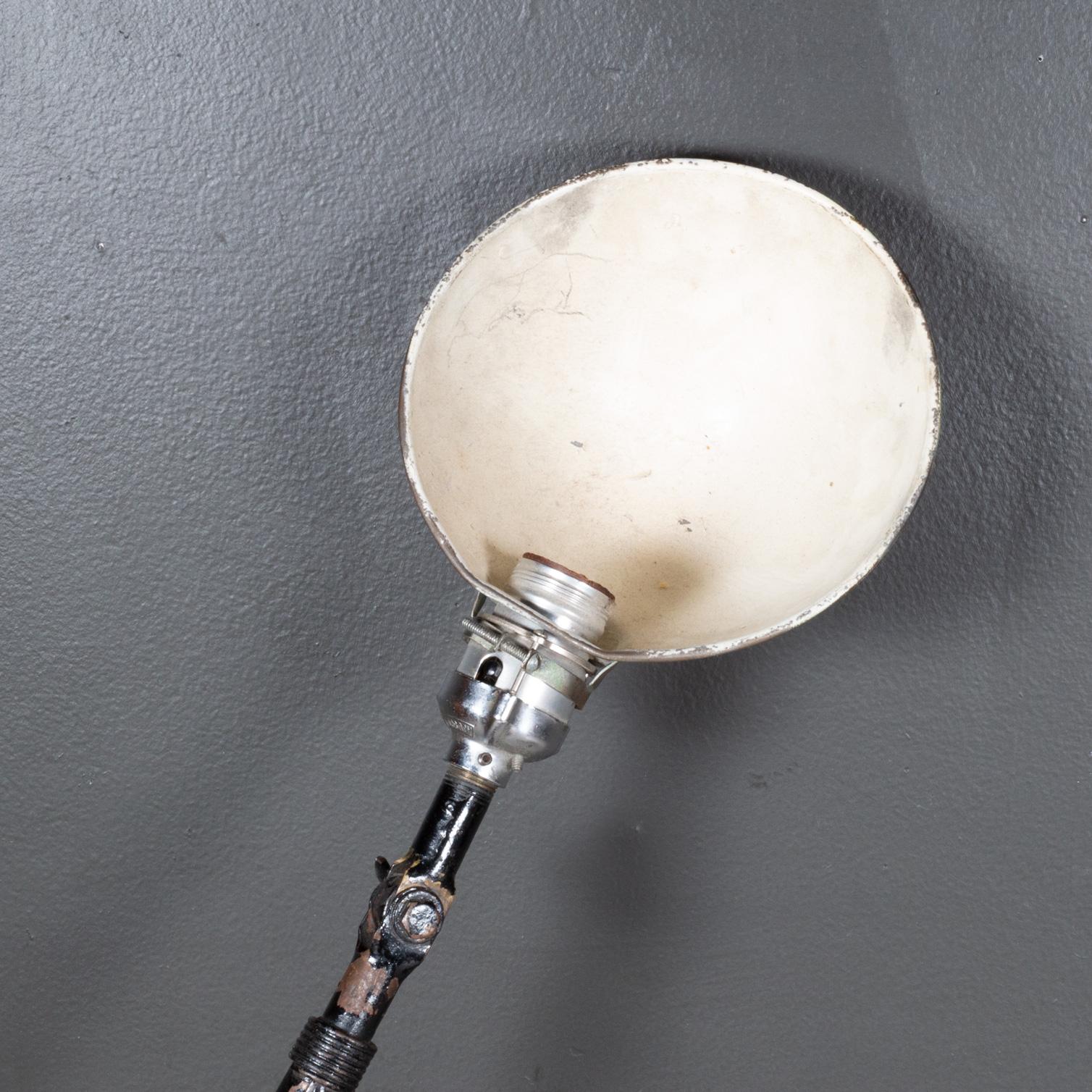 Vintage Ajusco Articulating Industrial Lamp c.1930 3