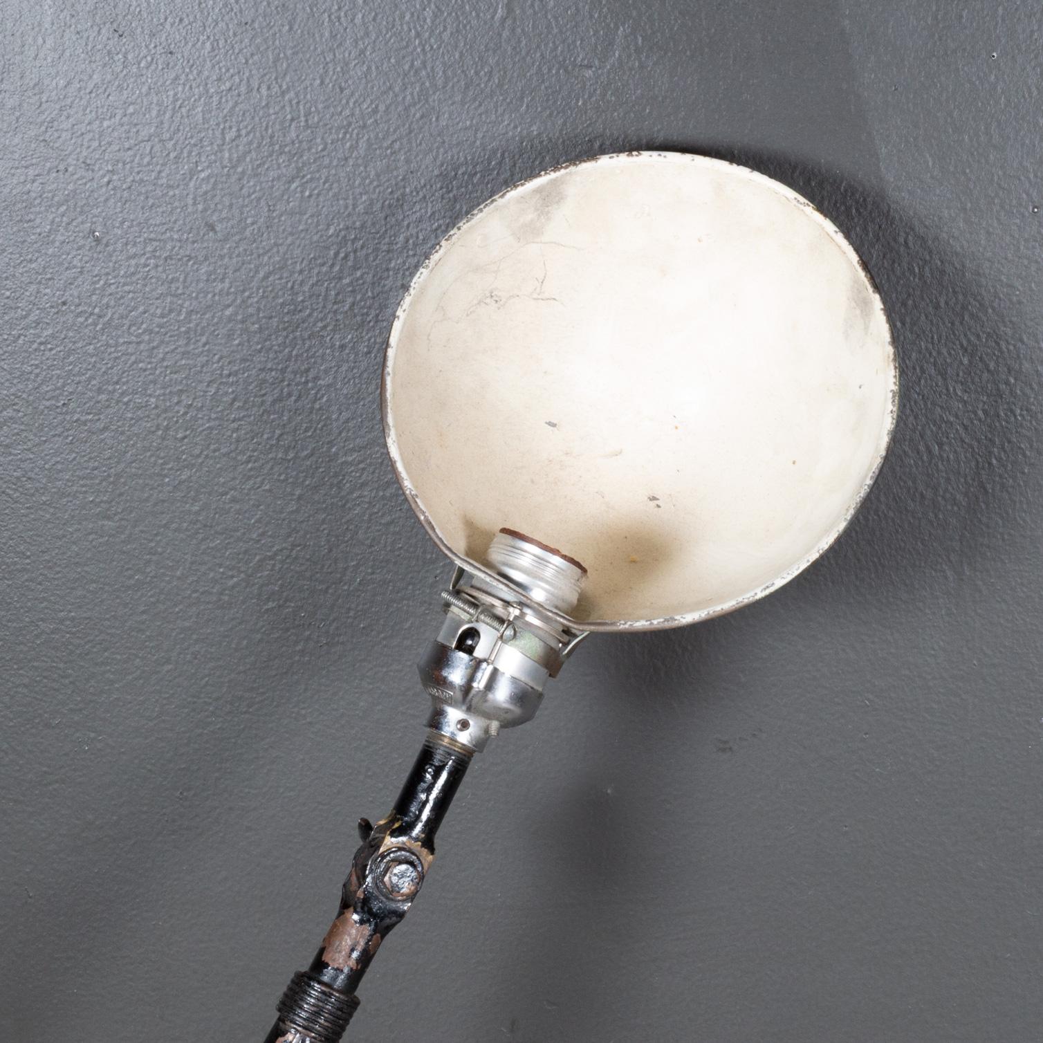 Vintage Ajusco Articulating Industrial Lamp c.1930-FREE SHIPPING For Sale 3