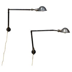 Used Ajusco Articulating Industrial Lamp c.1930-FREE SHIPPING