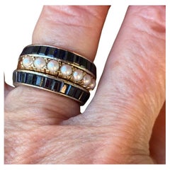 Vintage Akoya Perle Band Ring