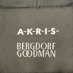 Vintage Akris Bergdorf Croc Embossed Goat Suede Leather Jacket FR 36 US 4 Hi-low