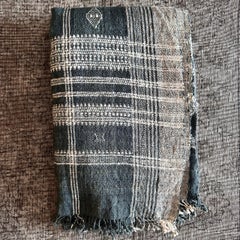 Vintage Akriti Slate Wool Throw