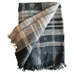 Vintage Akriti Slate Wool Throw