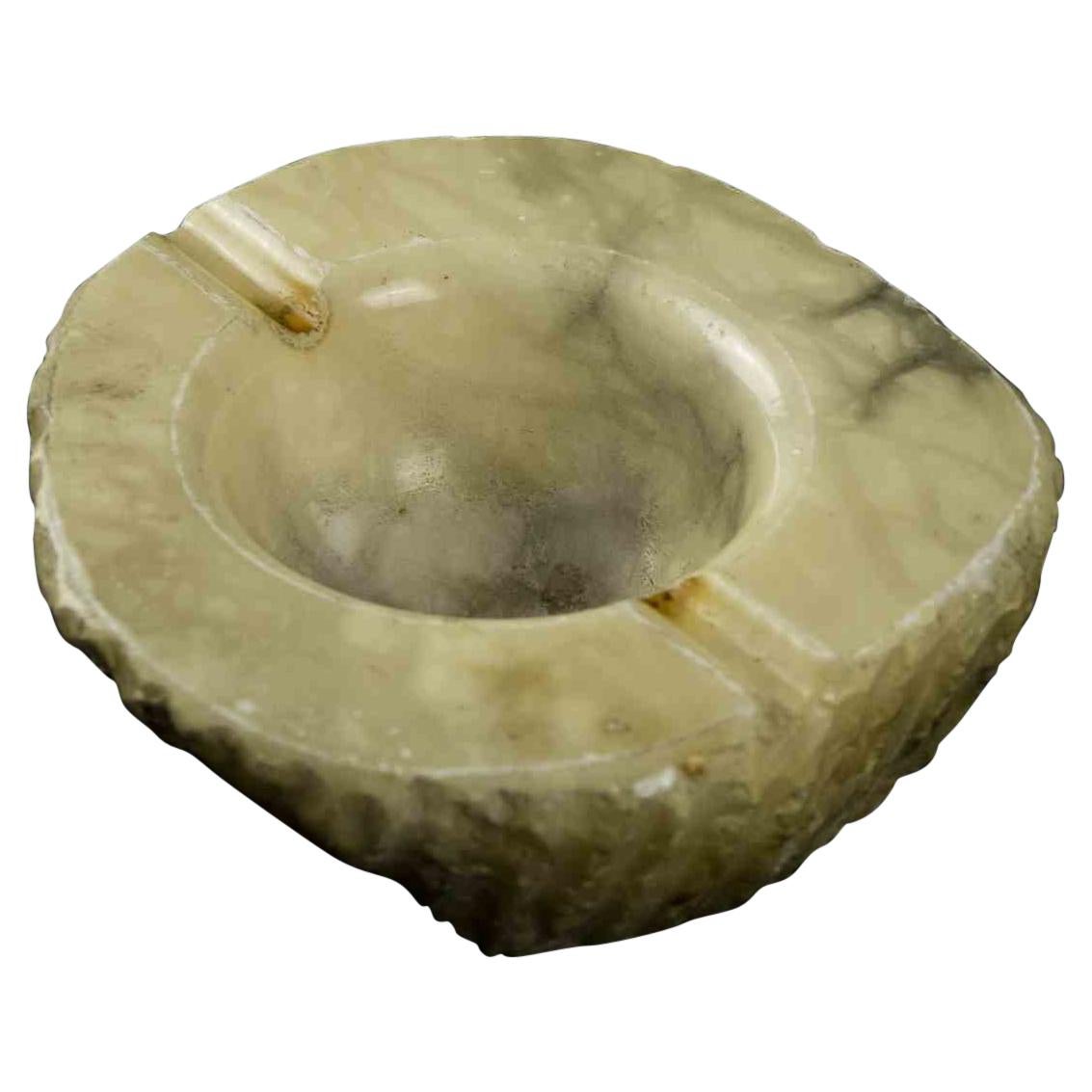 Vintage Alabaster Ashtray, Italy Mid-20th Century