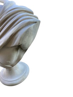 Vintage Alabaster Bust of Greek God Apollo 20th C