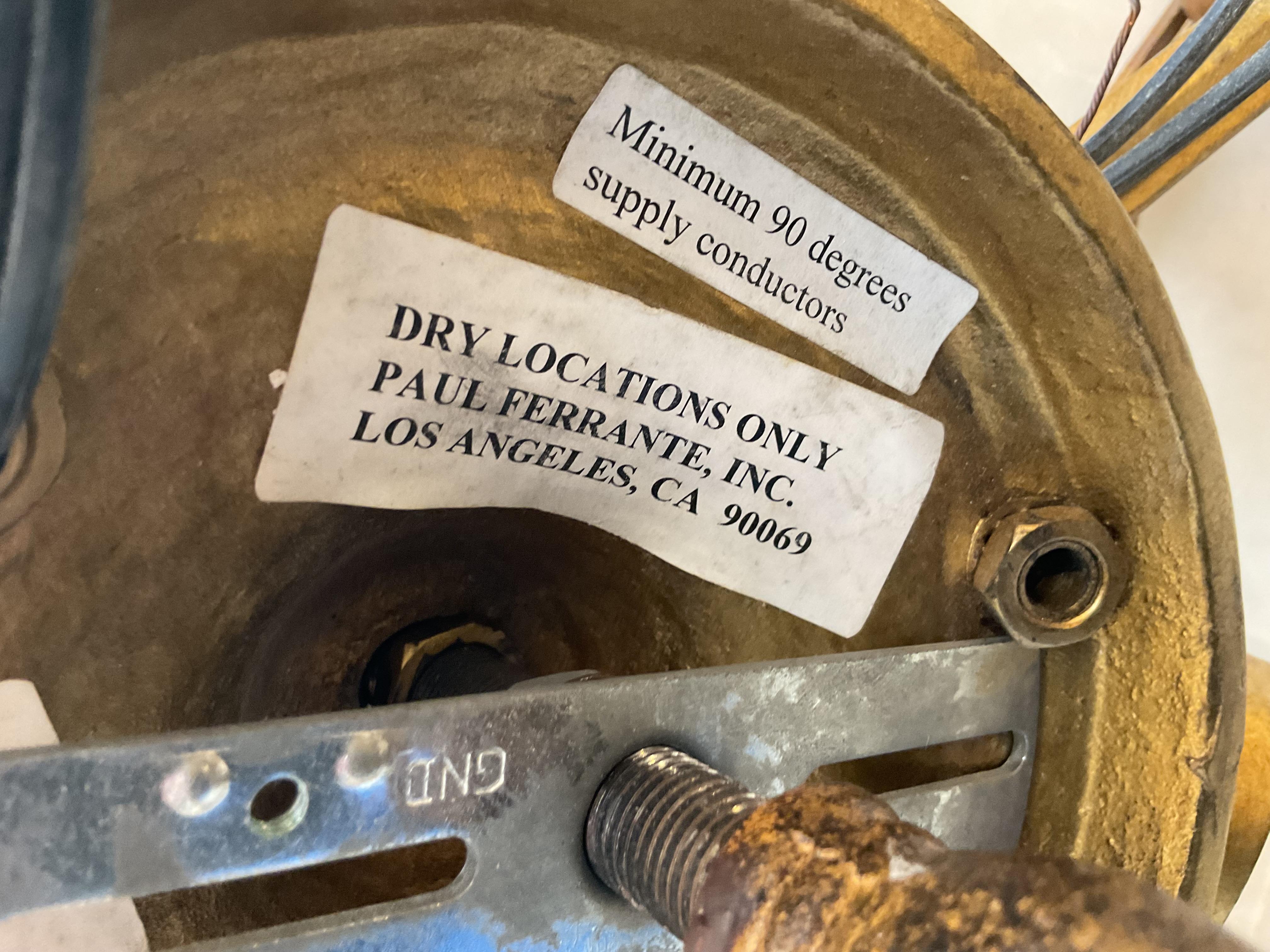 Ciondolo di cristallo a foglia d'oro in alabastro vintage in vendita 7