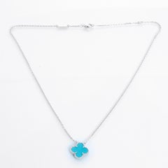 Vintage Alahambra Peruvian Turquoise Earrings & Necklace Set