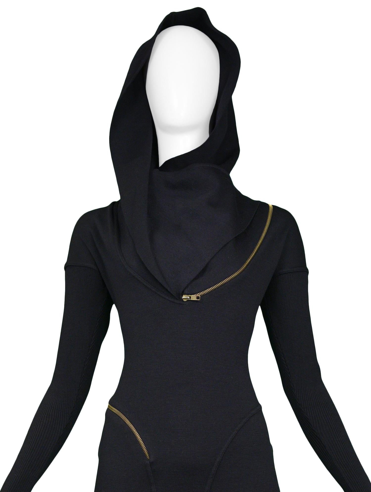 alaia zipper dress