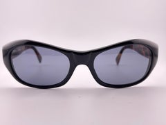 Vintage Alain Mikli 7155 Tortoise & Black Made in France Sunglasses 1989