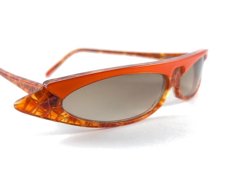 Lunettes Vintage Alain Mikli 700 099 - Monture Carrée Marron Acétate, Unisexe, Design Allemand