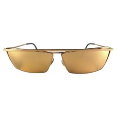 Vintage Alain Mikli Plaque OR 22K 622 Made in France Sunglasses 1980's