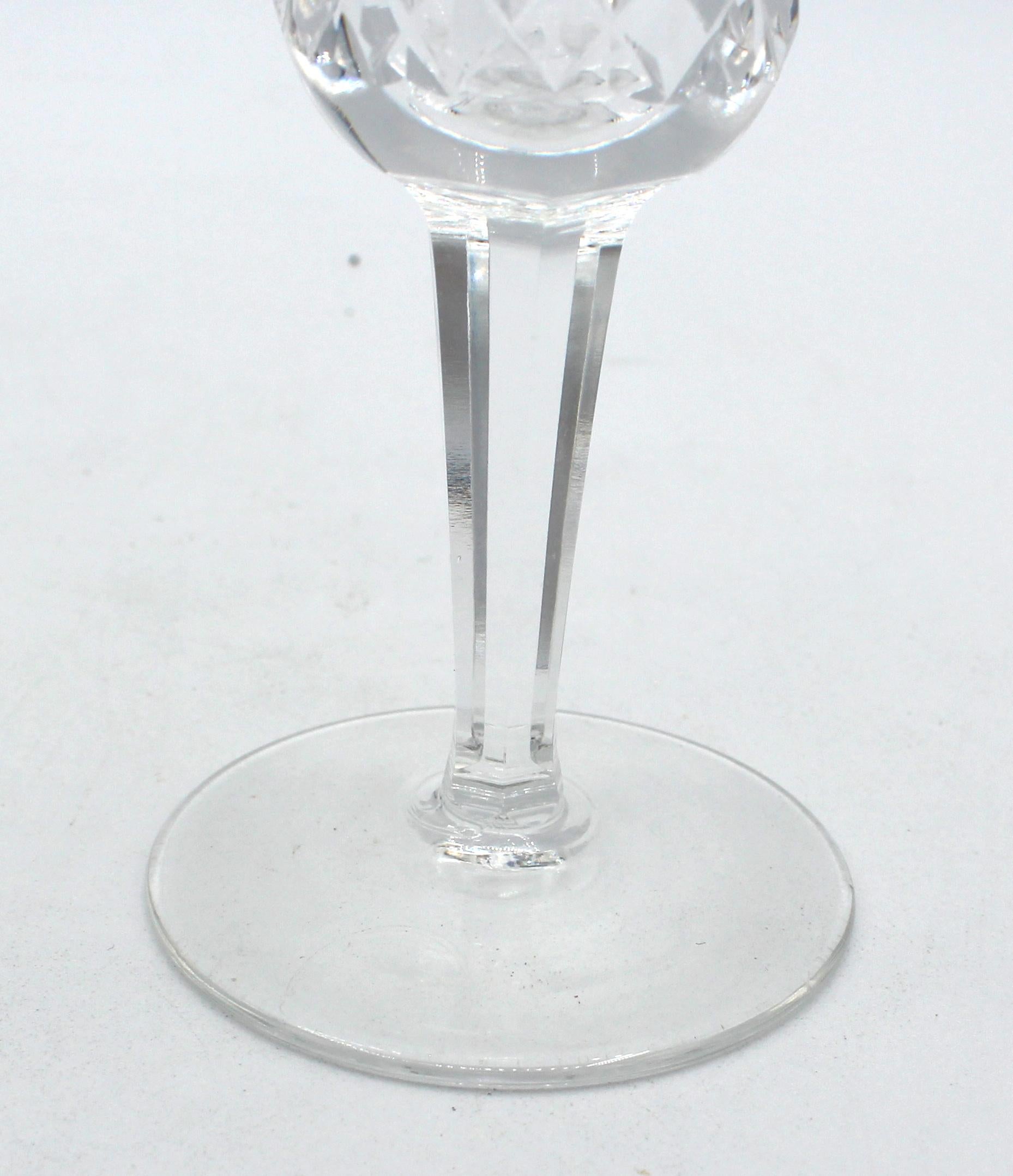 vintage crystal sherry glasses