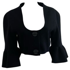 Vintage Alberta Ferreti Cropped Bell Sleeve Jacket