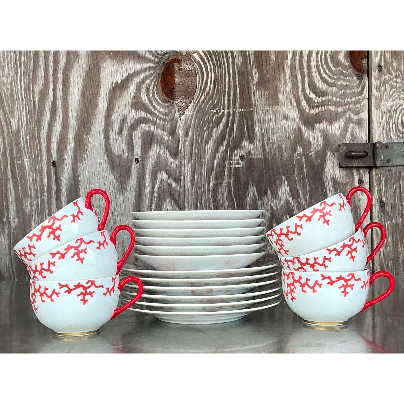 Alberto Pinto für Raynaud Limoges Christobal Service für 6 Personen - 18 Pieces im Zustand „Gut“ im Angebot in West Palm Beach, FL