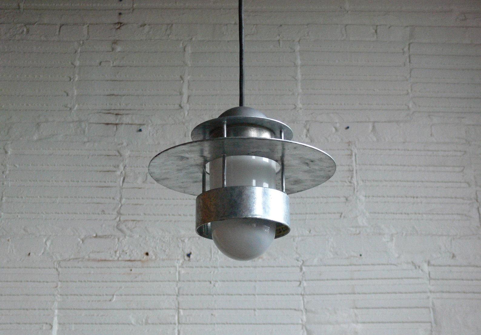 Steel Vintage Albertson Pendant Lamp, Jens Møller-Jensen, Denmark, 1963, Louis Poulsen For Sale