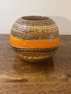 Vintage Aldo Londi Bitossi Sahara Ceramic Vase, Italy