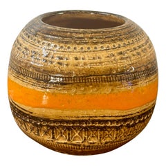 Vintage Aldo Londi Bitossi Sahara Ceramic Vase, Italy