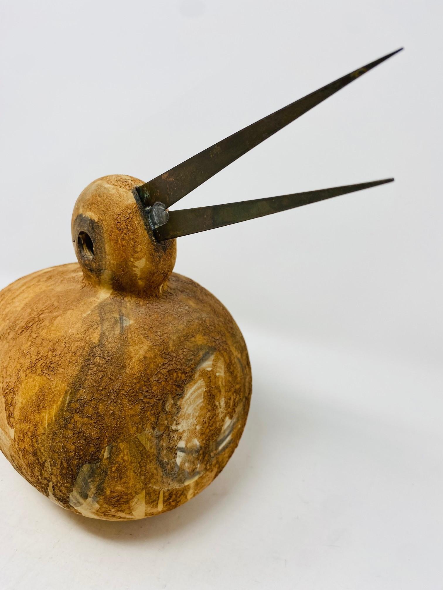 Italienische Vintage-Keramik-Skulptur eines Vogels / Entens aus Aldo Londi von Bitossi Raymor, Vintage im Angebot 4