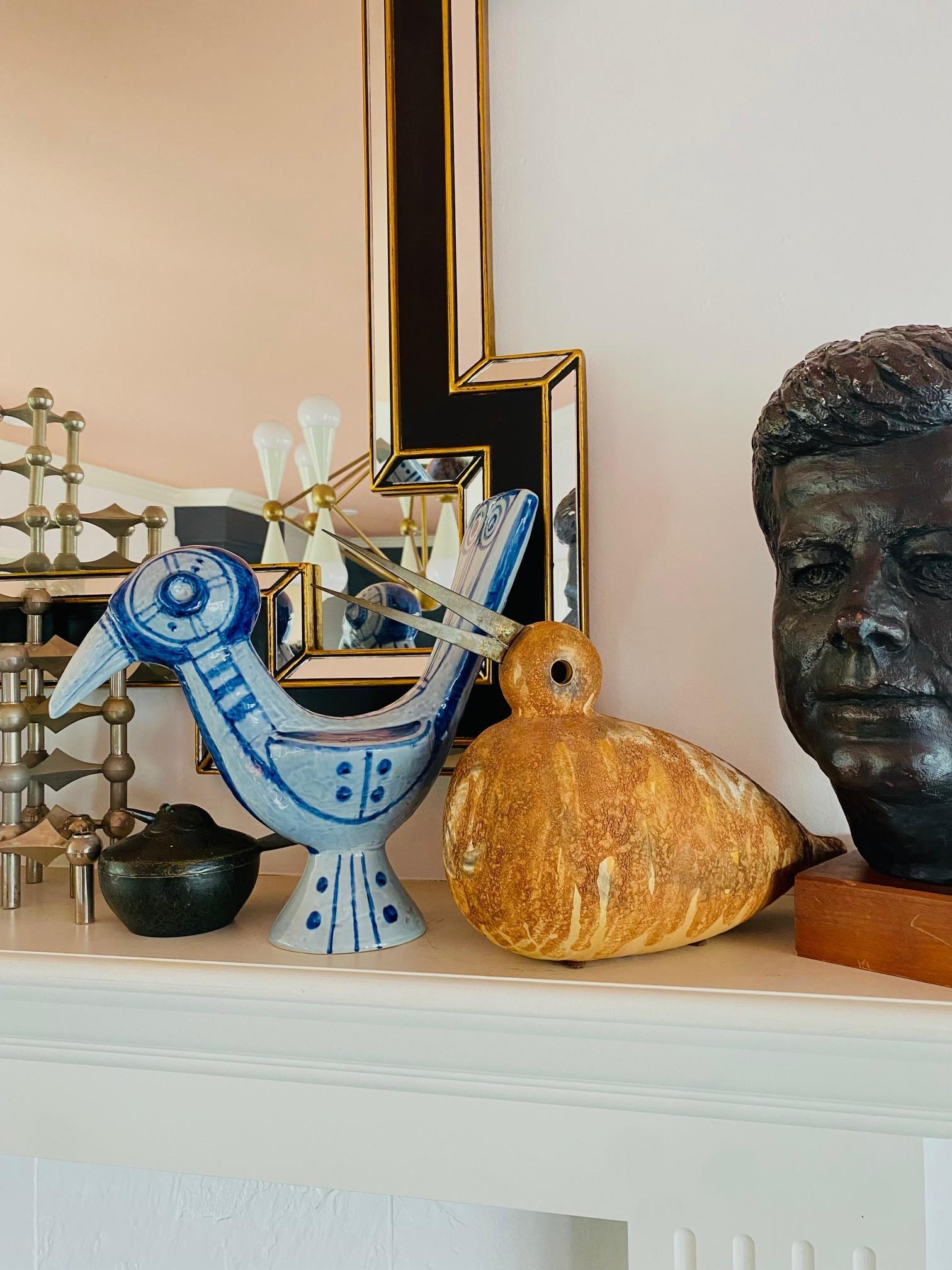 Vintage Aldo Londi Italian Pottery Bird / Duck Sculpture by Bitossi Raymor For Sale 10