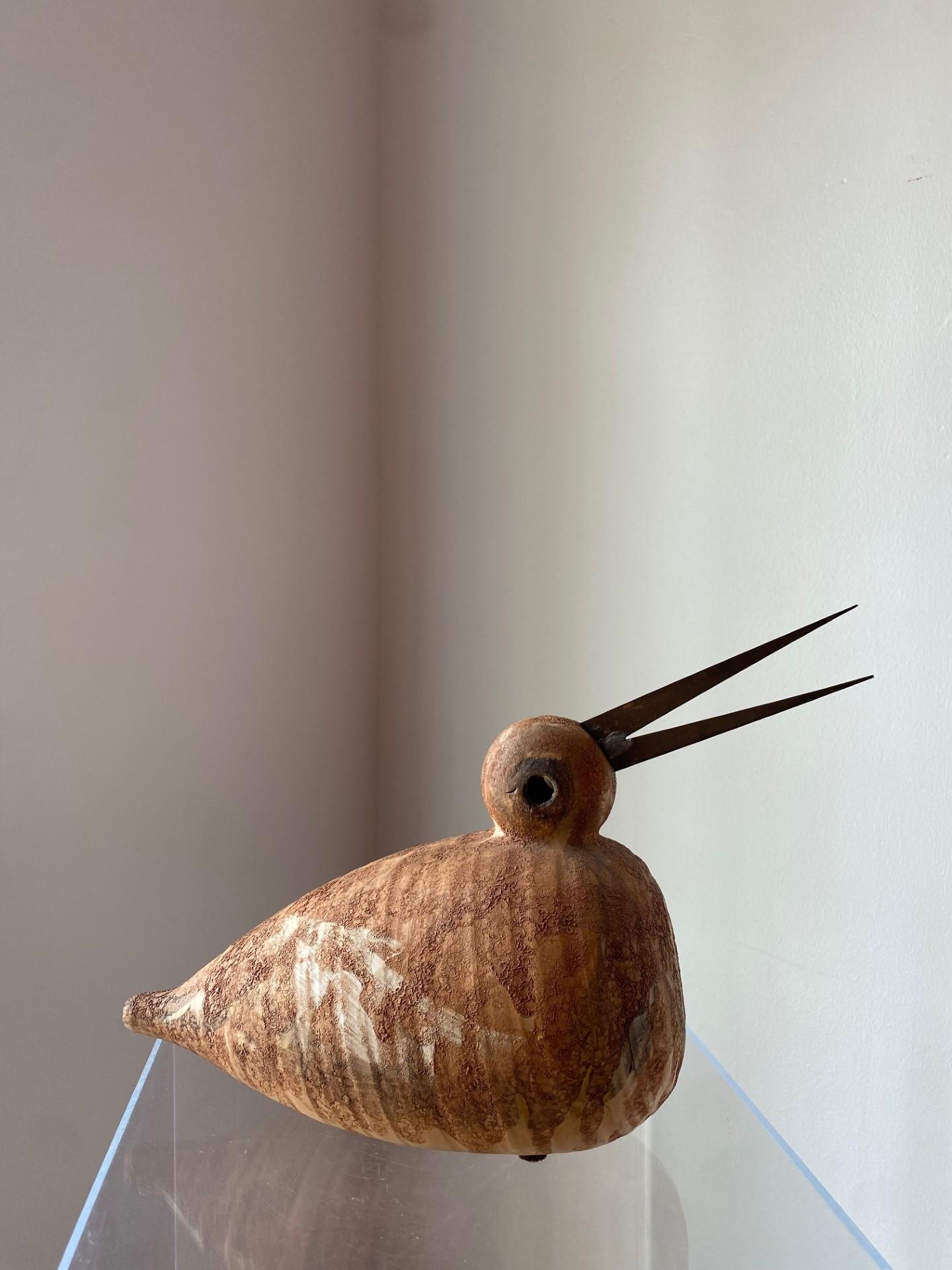 Mid-Century Modern Vintage Aldo Londi Italian Pottery Bird / Duck Sculpture by Bitossi Raymor For Sale