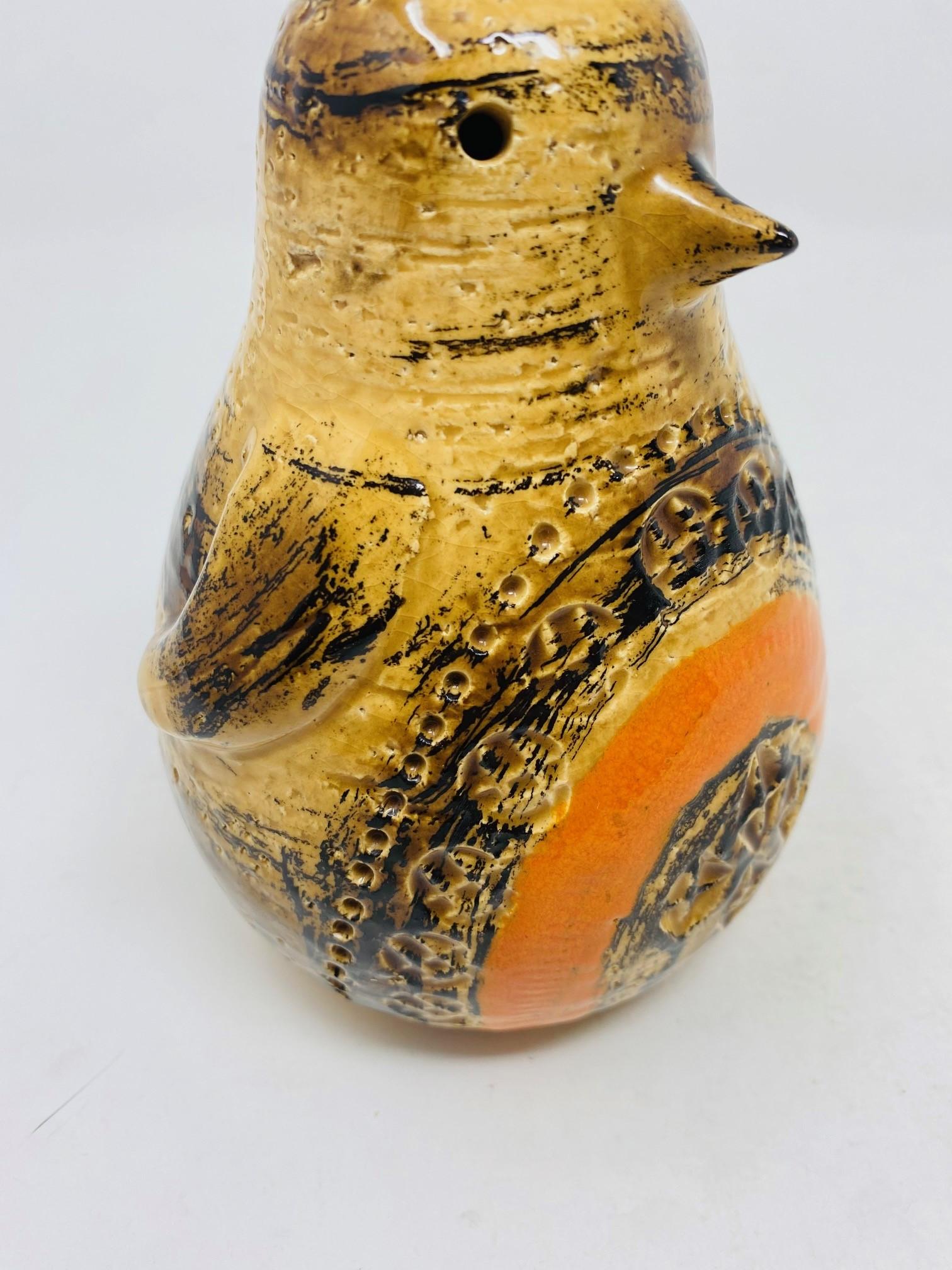 Vintage Aldo Londi Italian Pottery Penguin Sculpture by Bitossi Raymor 1