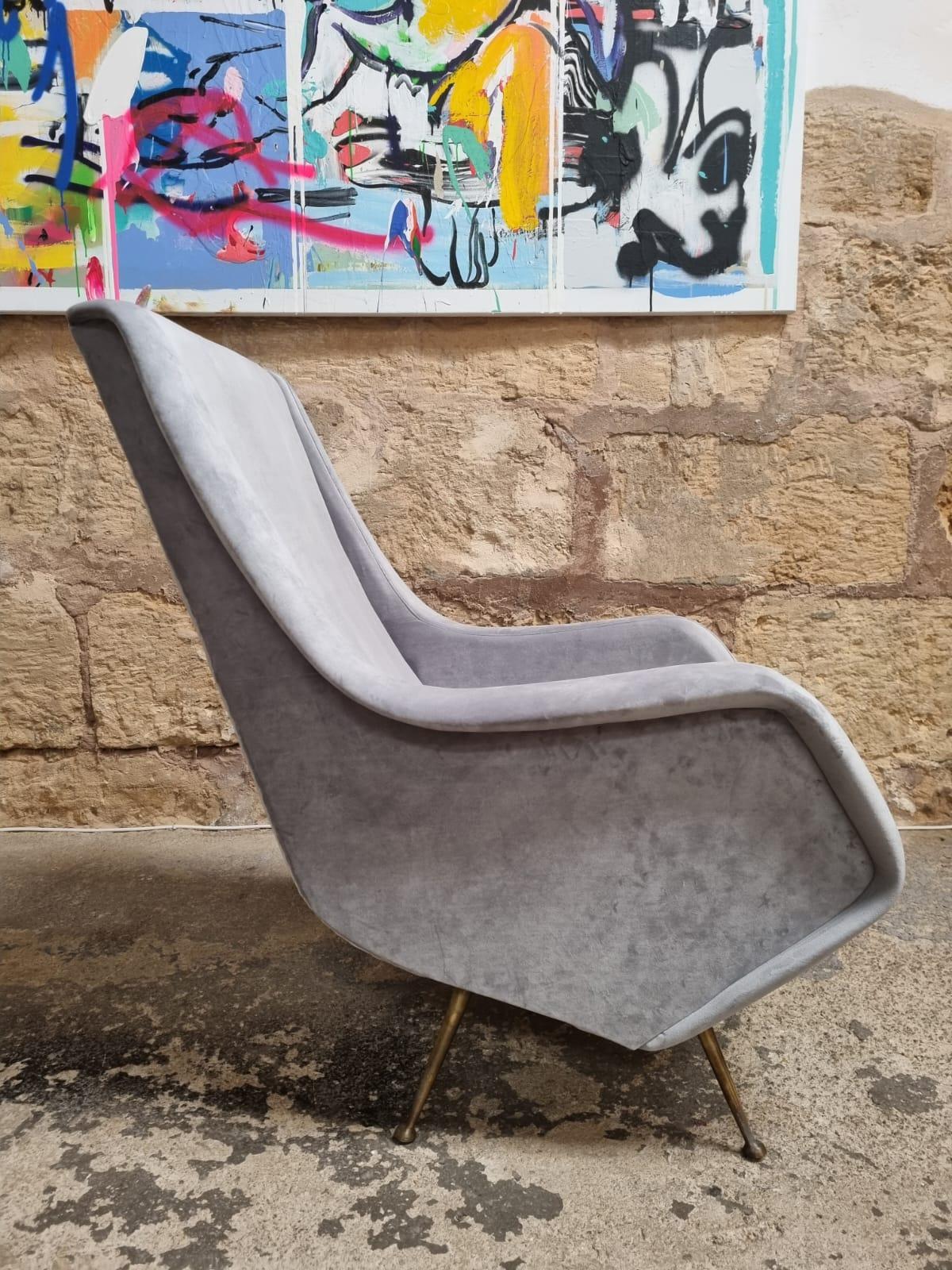 Vintage Aldo Morbelli Lounge Chairs for Isa Bergamo, Italy, 1950s For Sale 5