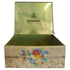Vintage Alemagna Milano Tin Trunk, 1950s - A Rare Italian Collectible