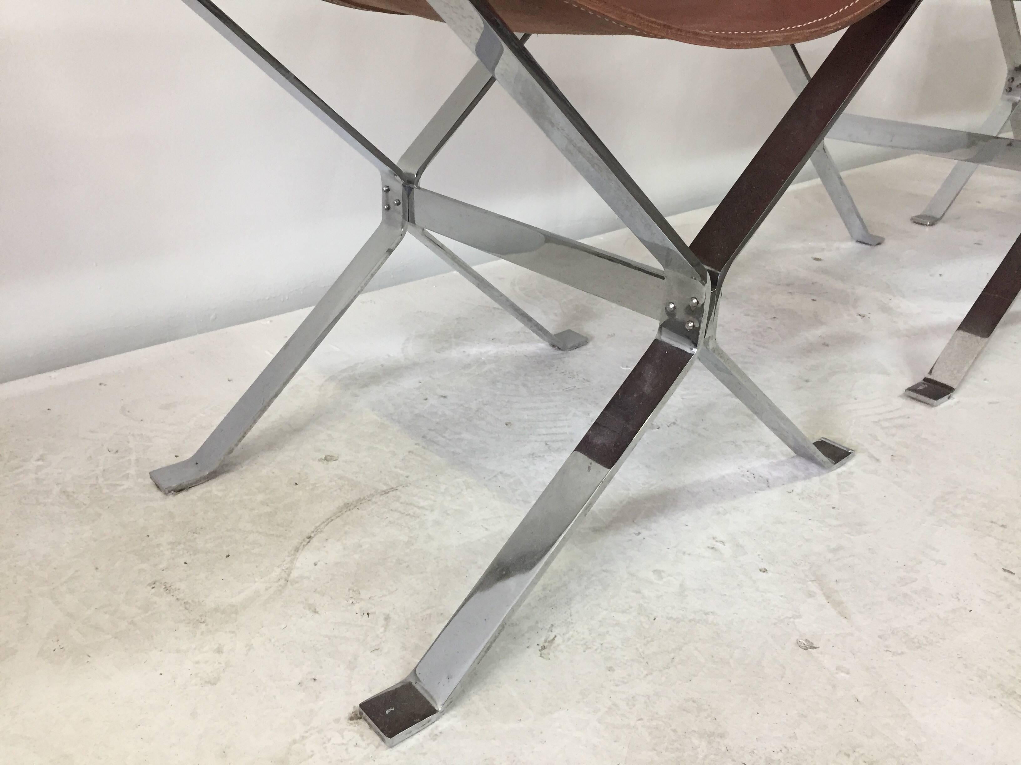 Vintage Alessandro Albrizzi Director Armchairs, Set of Four In Good Condition In North Miami, FL