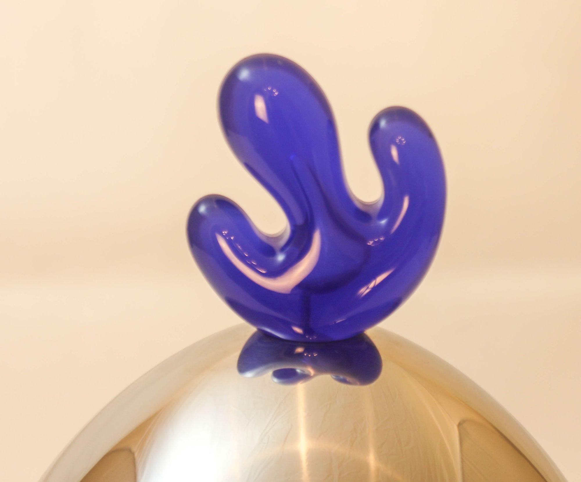 Alessi Big Ovo, Biskuitgefäß aus Glas, entworfen von Joanna Lyle, Italien, Vintage (Postmoderne) im Angebot
