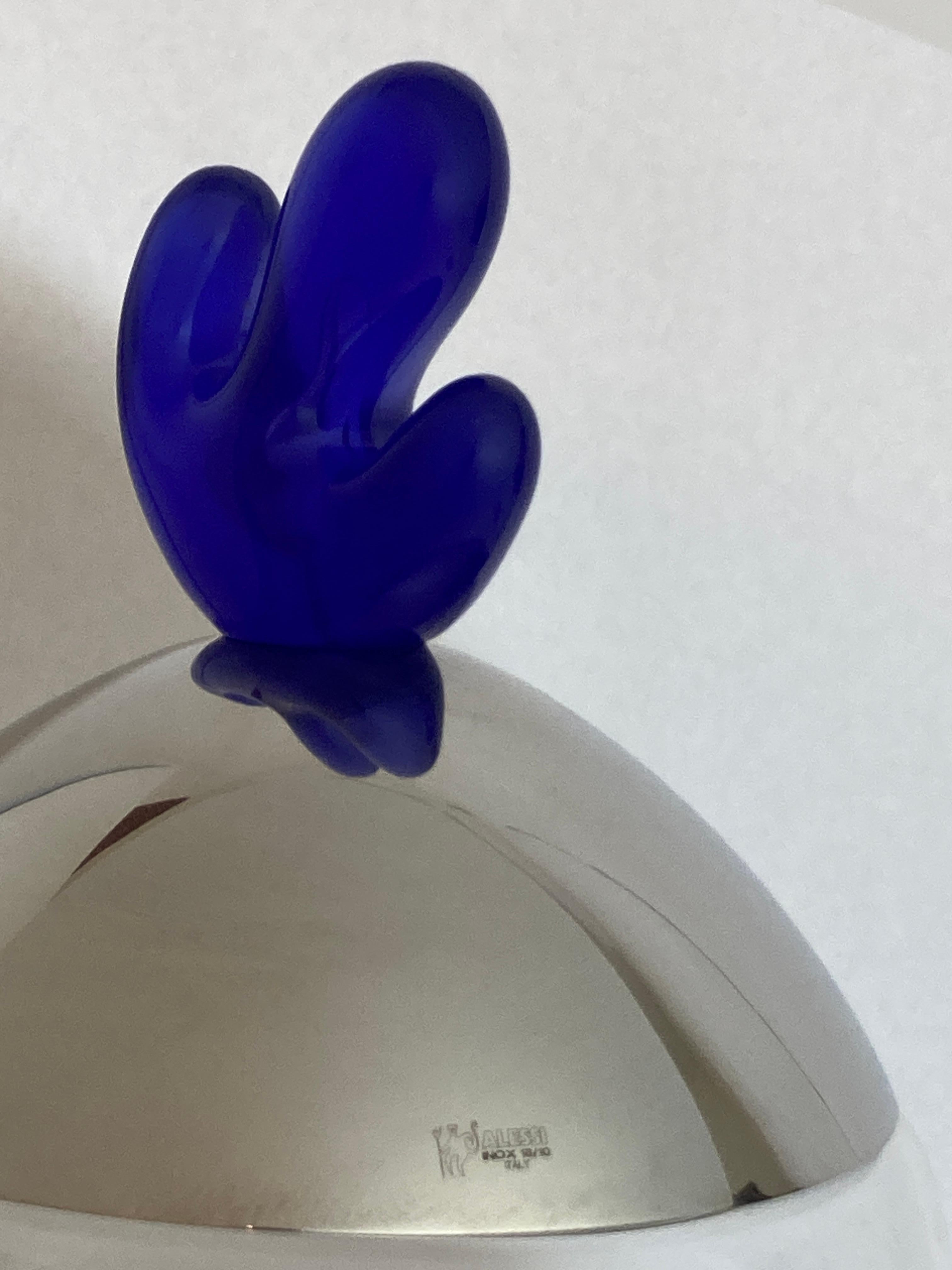 Alessi Big Ovo, Biskuitgefäß aus Glas, entworfen von Joanna Lyle, Italien, Vintage (20. Jahrhundert) im Angebot