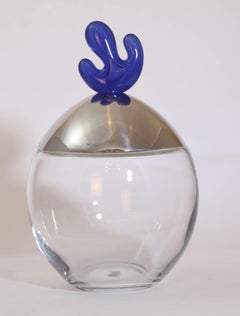 Tarro de cristal vintage Alessi Big Ovo Diseñado por Joanna Lyle Italia
