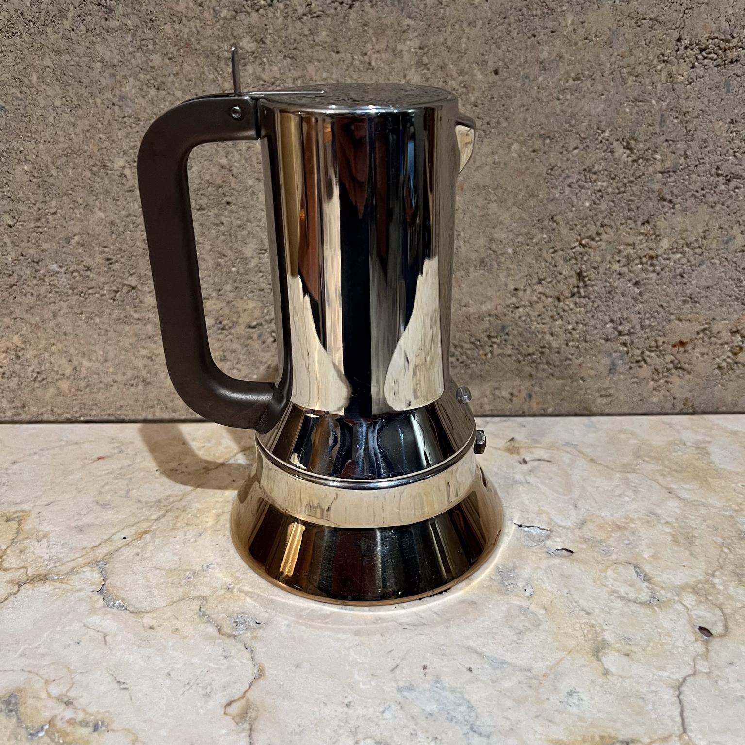 Mid-Century Modern Vintage Alessi Espresso Coffee Maker Richard Sapper Italy For Sale