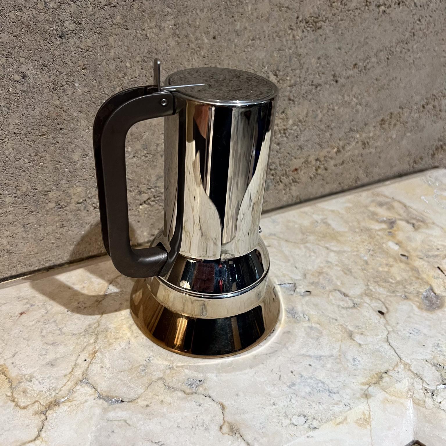 Vintage Alessi Espresso Coffee Maker Richard Sapper Italy In Good Condition For Sale In Chula Vista, CA